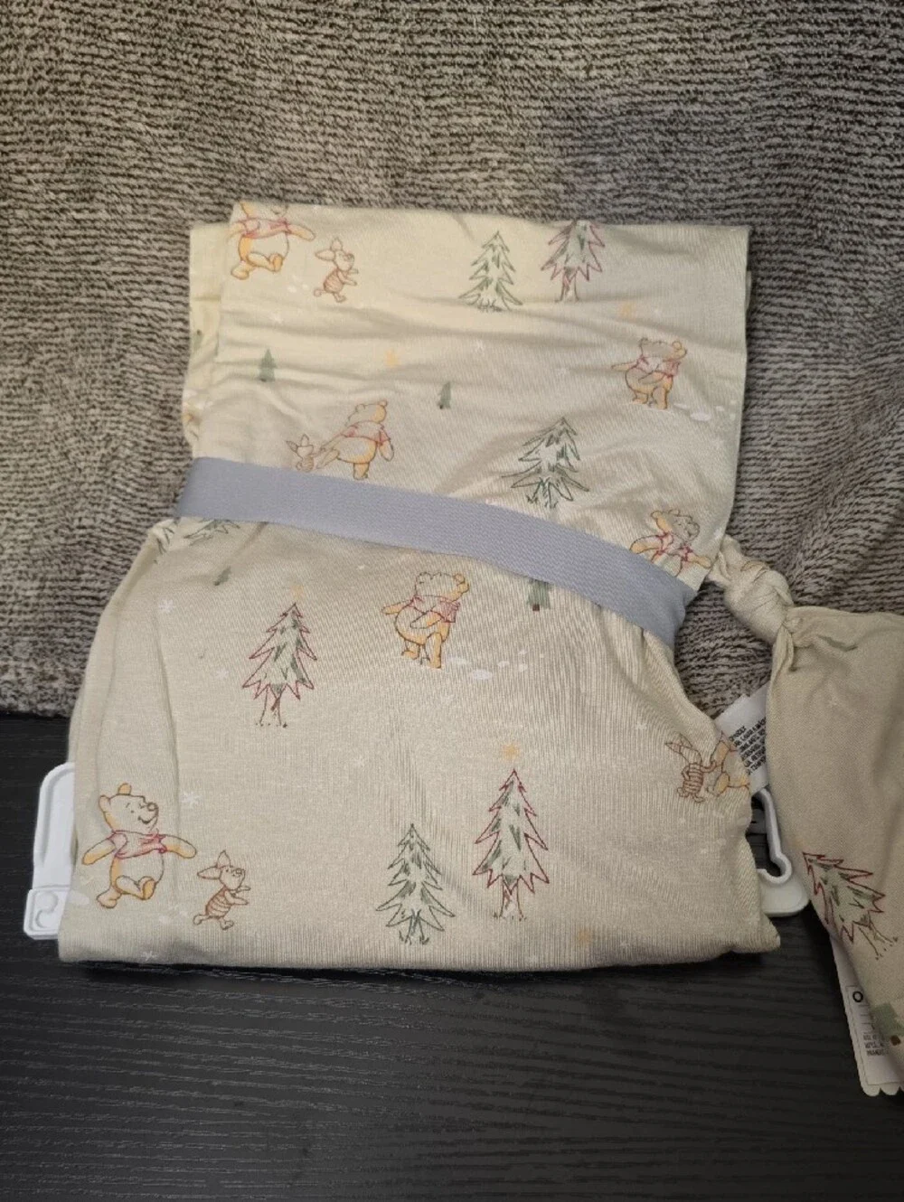 Disney Baby Cream Winnie the Pooh Swaddle & Hat Set